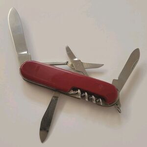 Vtg Gerlach Stainless Multi Tool Scissors Corkscrew